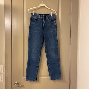Express Slim High Rise Ankle Jeans, Size 6